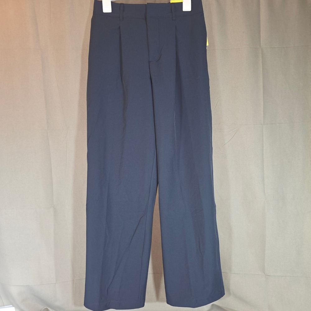 All in Motion Woven High Rise Trouser Dark Blue S Quick Dry UPF 50+ 3GZYZM NWT